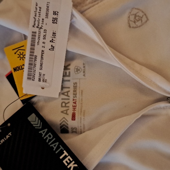 NWT Ariat Sunstopper White XS - Picture 2 of 2
